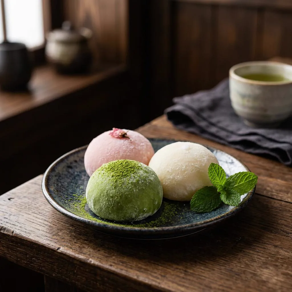 Mochi glace japonais